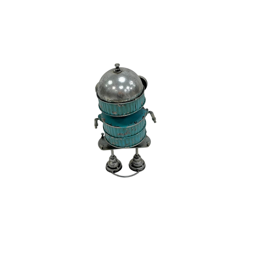 Willow &amp; Silk Blue Robot  Decoration 18.5x12.5x29.5cm