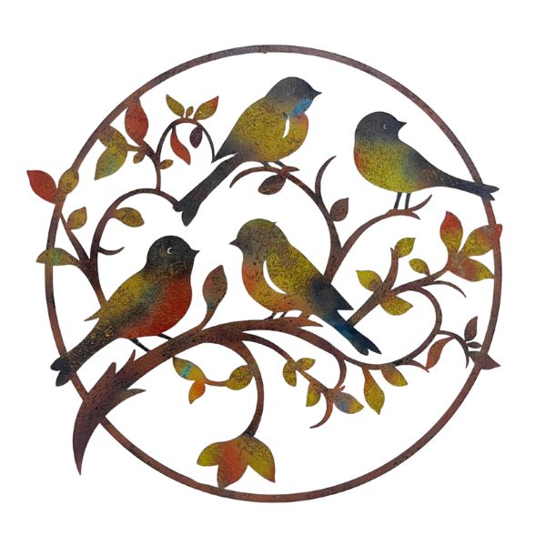 Willow &amp; Silk Bird Flock Wall Decor 59.7x63.5x59.7cm