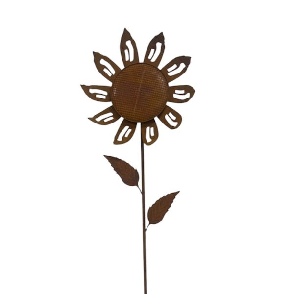 Willow &amp; Silk Sunflower Wind Spinner Stake 34.3x10.2x148cm