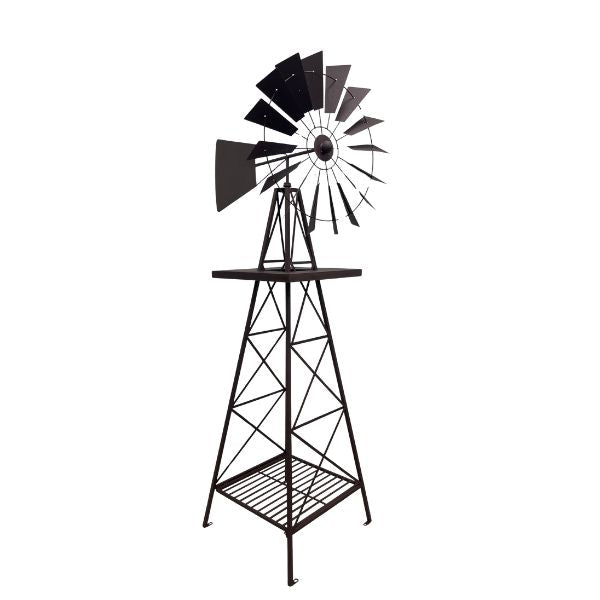 Willow &amp; Silk Jumbo Rust Windmill 94.6x66x200cm