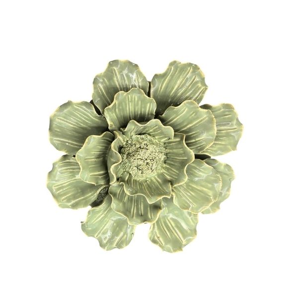 Willow &amp; Silk Camellia Green Flower Decor Large