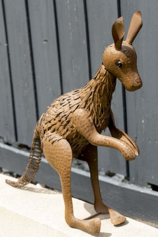 Willow &amp; Silk Rust Garden Ornament Kangaroo