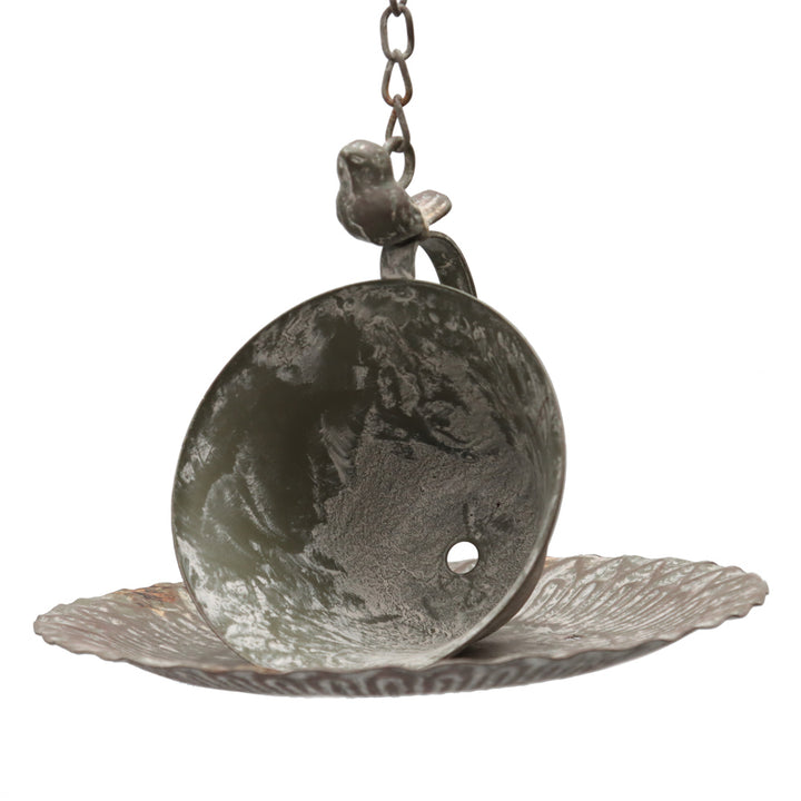 Willow &amp; Silk 57cm Cup &amp; Saucer Hanging Garden Bird Feeder