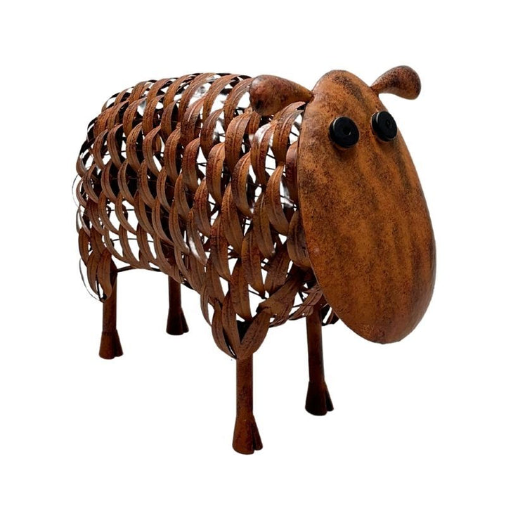 Willow &amp; Silk Metal Rust Sheep Statue 54x25x42cm