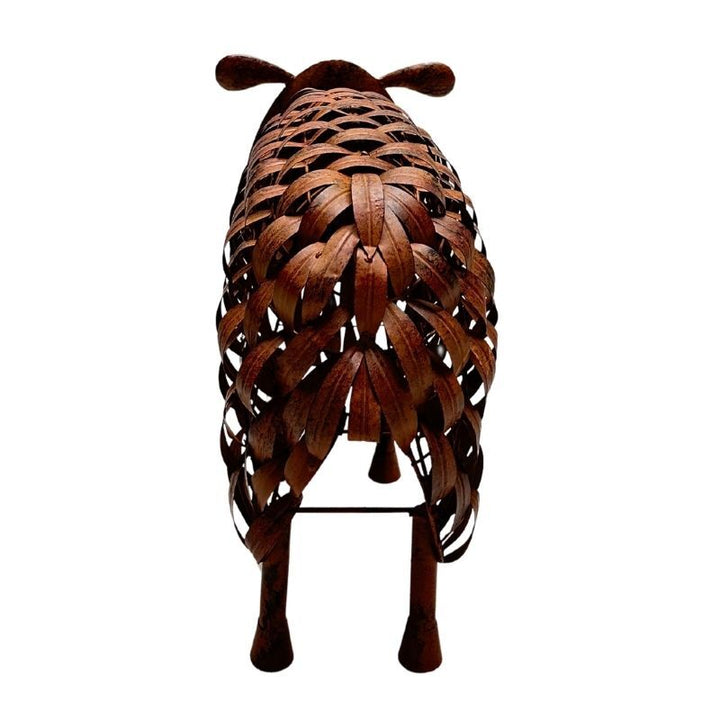 Willow &amp; Silk Metal Rust Sheep Statue 54x25x42cm