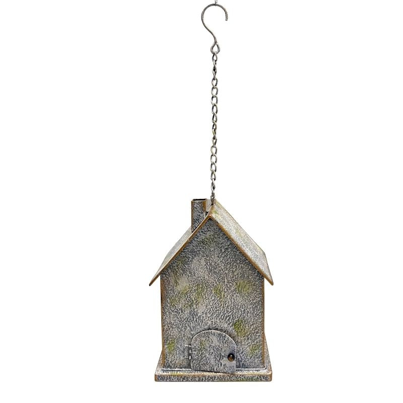 Willow &amp; Silk Hanging Two-Storey Birdhouse 16x15x45cm