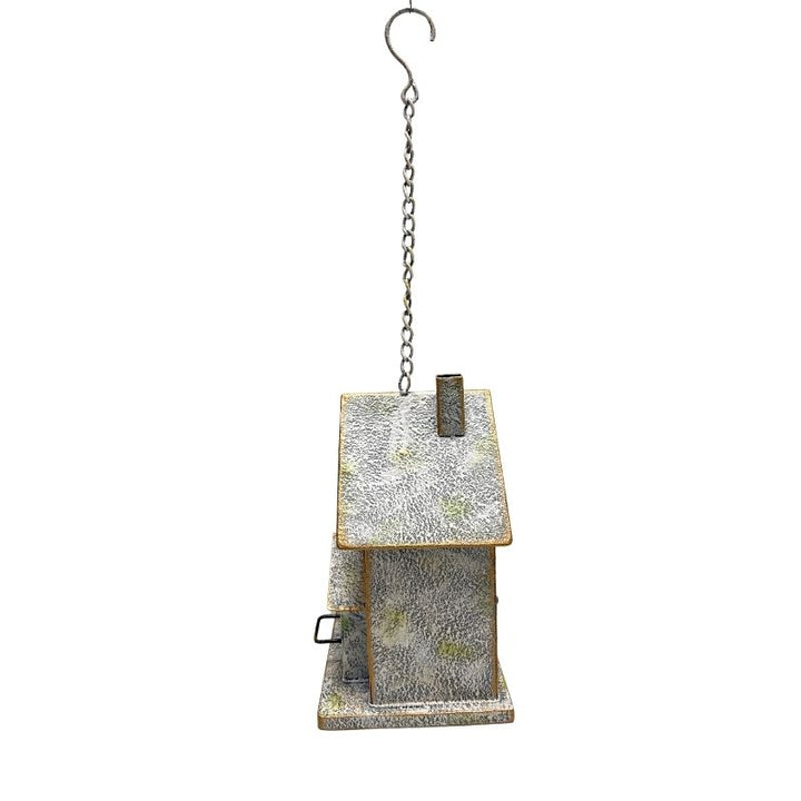 Willow &amp; Silk Hanging Two-Storey Birdhouse 16x15x45cm