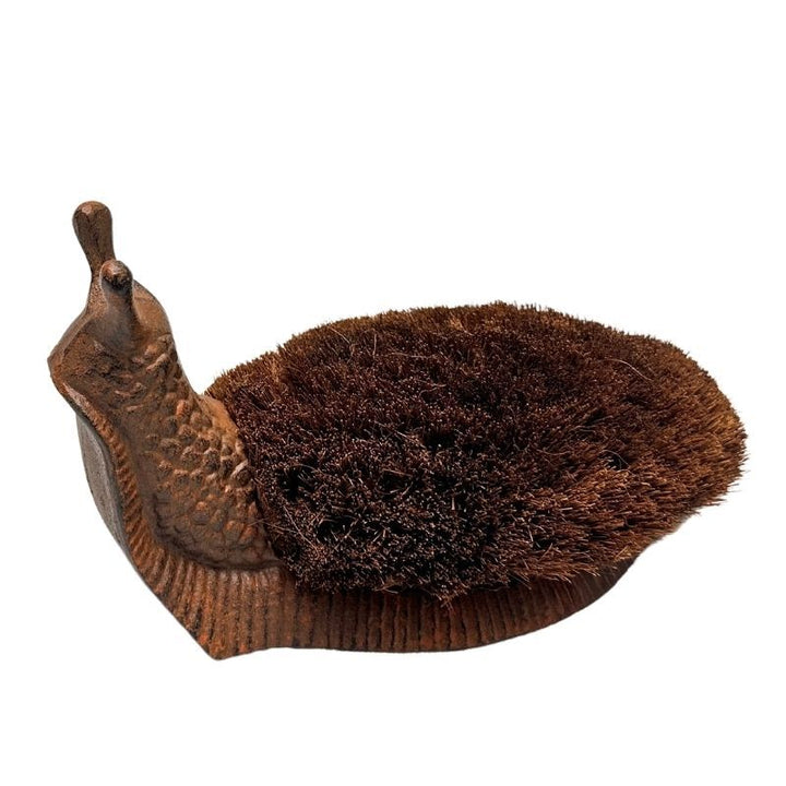 Willow &amp; Silk Cast - Iron Snail Boot Brush/Decor28.5x14x16.5cm