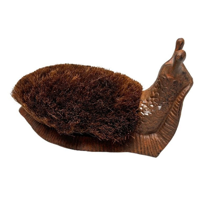Willow &amp; Silk Cast - Iron Snail Boot Brush/Decor28.5x14x16.5cm