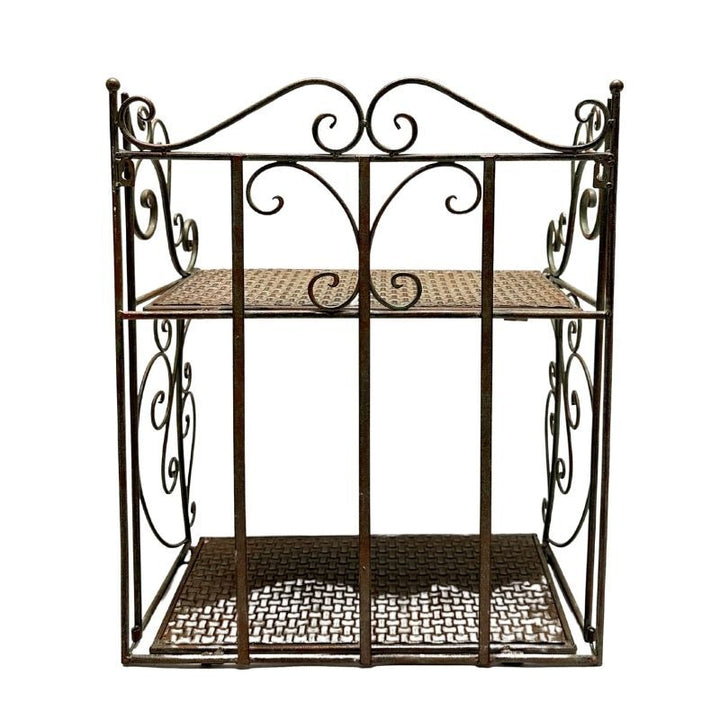 Willow &amp; Silk French Provincial 2 Tier Ornate Wall Shelf 50x34x60cm