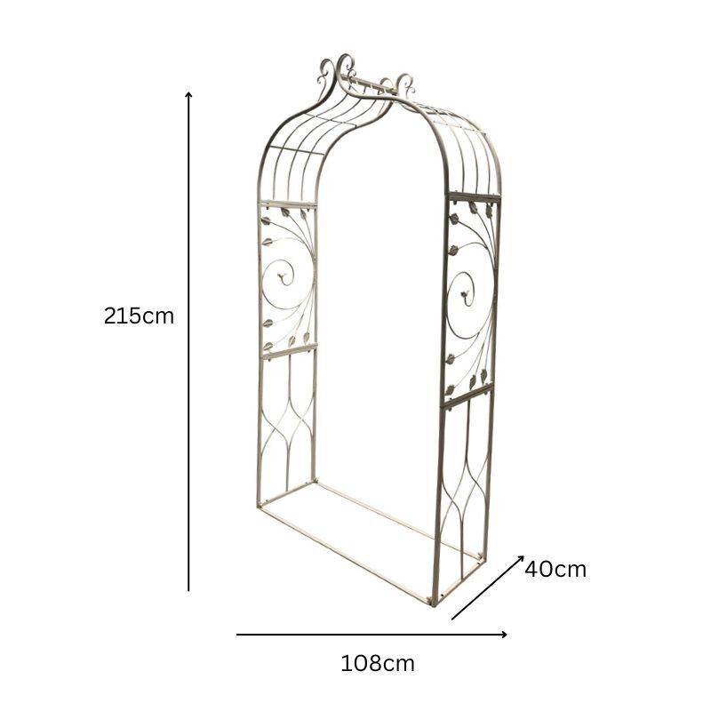 Willow &amp; Silk Riveria Garden Archway Arbor