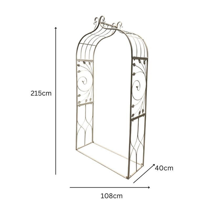 Willow &amp; Silk Riveria Garden Archway Arbor