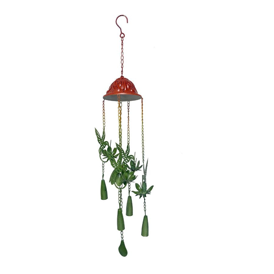 Willow &amp; Silk Hanging Birds Chime w/Bell 13x13x80cm