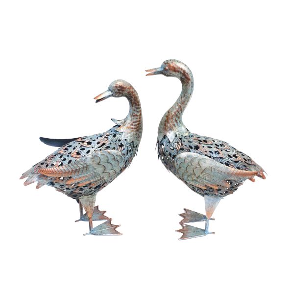 Willow &amp; Silk S/2 Country Duck Pair 24.1X13.3X32.4CM
