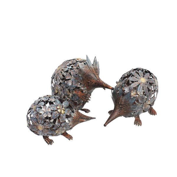 Willow &amp; Silk S/3 Bushland Echidna 35X20X21.6/33.7X15X29/26.7X13X16.5CM
