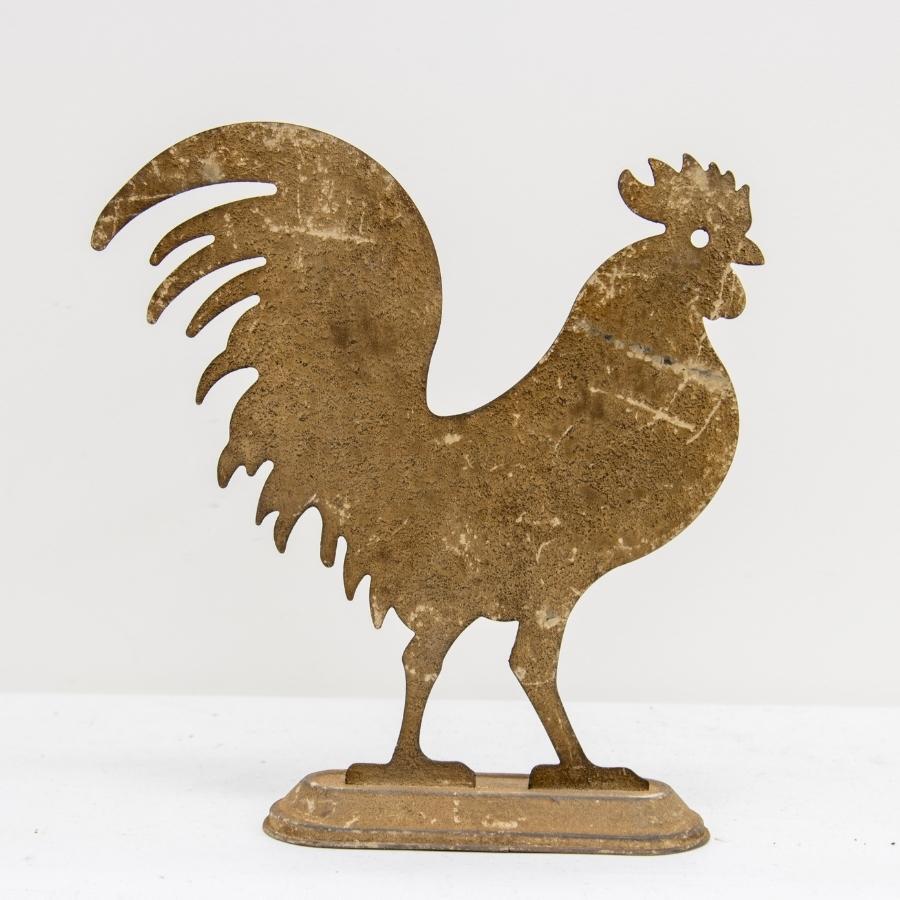 Willow &amp; Silk Metal 32cm Rooster Animal Figurine/Ornament Decor