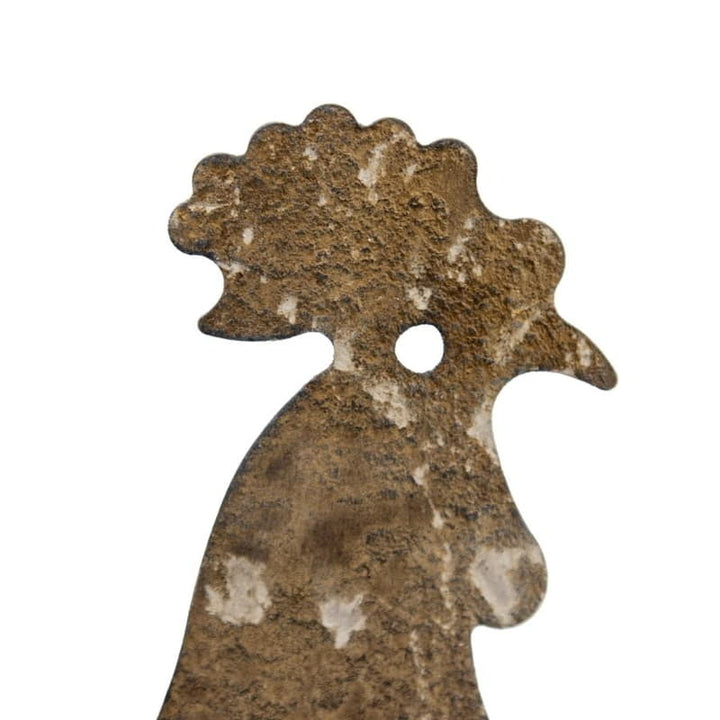Willow &amp; Silk Rusty 24.5cm Metal Chook Garden Figurine