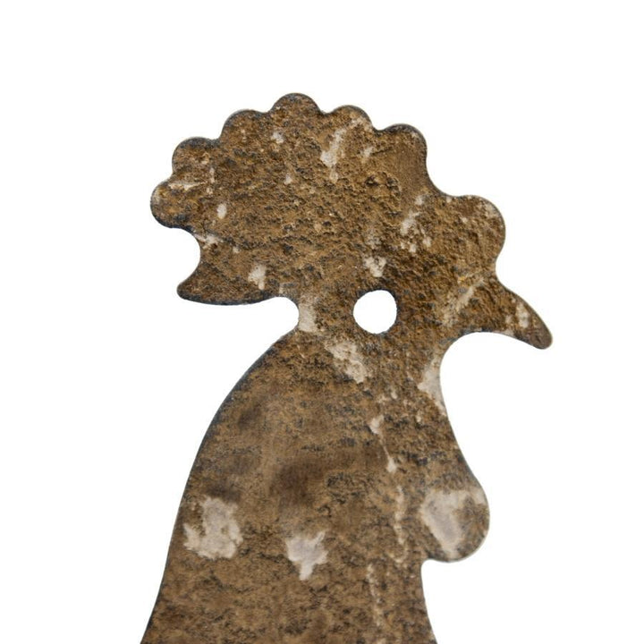 Willow &amp; Silk Rusty 24.5cm Metal Chook Garden Figurine