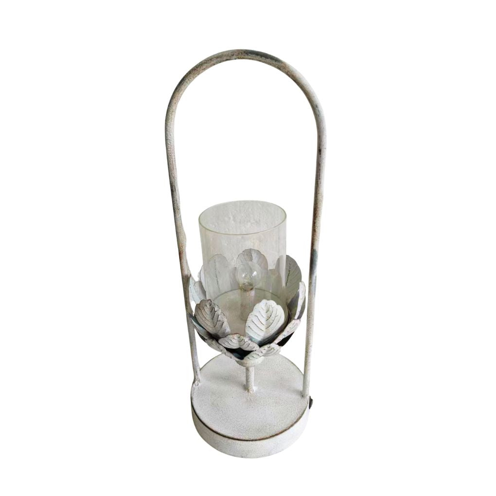 Willow &amp; Silk Large Lotus LED Lantern 15x42