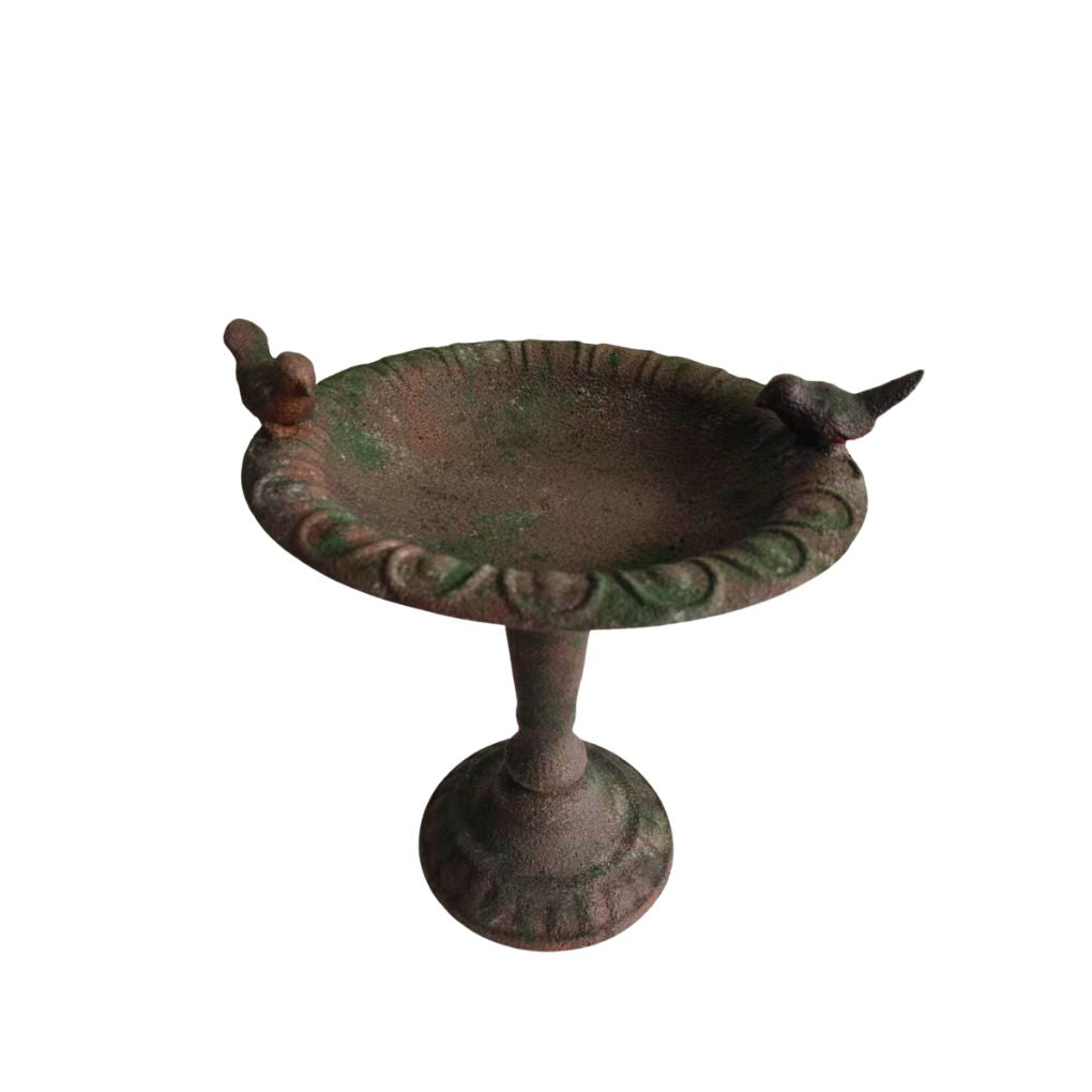 Willow &amp; Silk Small Standing Moss Bird Bath K/D 29.5x27.5x29.5