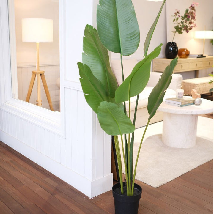 Willow &amp; Silk 153cm Potted Artificial Strelitzia Bird of Paradise Tree