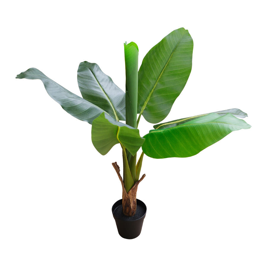 Willow &amp; Silk 90cm Potted Artificial Banana Tree