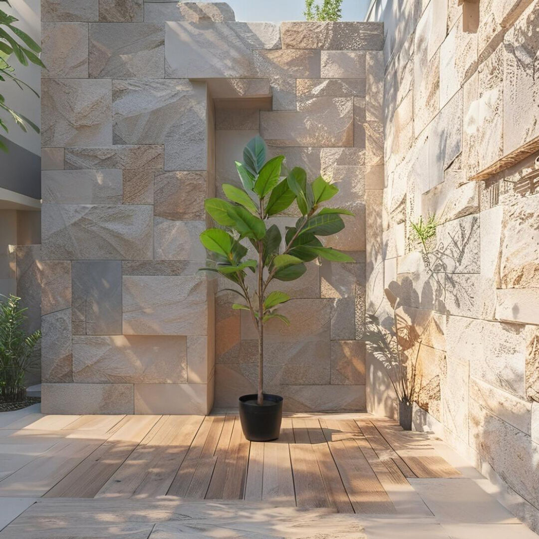 Willow &amp; Silk 92cm Potted Artificial Lofty Fig Ficus Tree