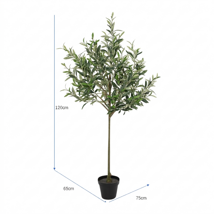 Willow &amp; Silk 120cm Potted Artificial Swan Hill Olive Tree