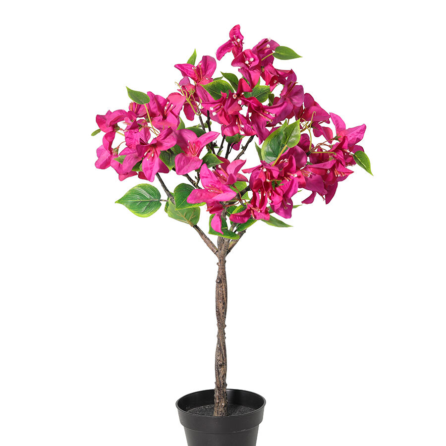 Willow &amp; Silk 66cm Potted Artificial Pink Blossom Bougainvillea
