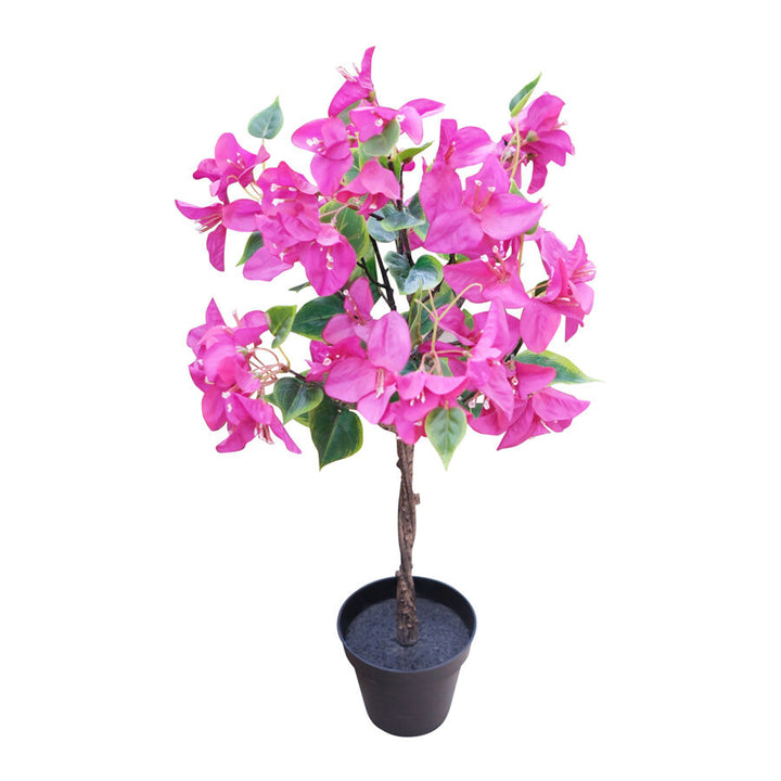 Willow &amp; Silk 66cm Potted Artificial Pink Blossom Bougainvillea