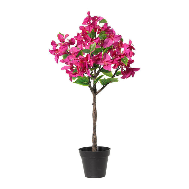 Willow &amp; Silk 66cm Potted Artificial Pink Blossom Bougainvillea
