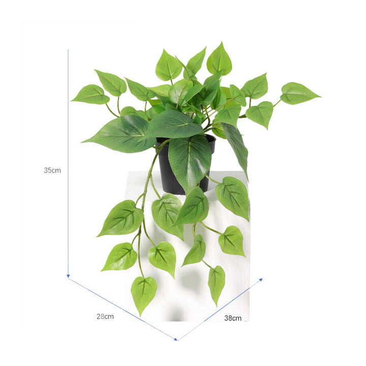 Willow &amp; Silk 35cm Potted Artificial Tranquil Hanging Pothos
