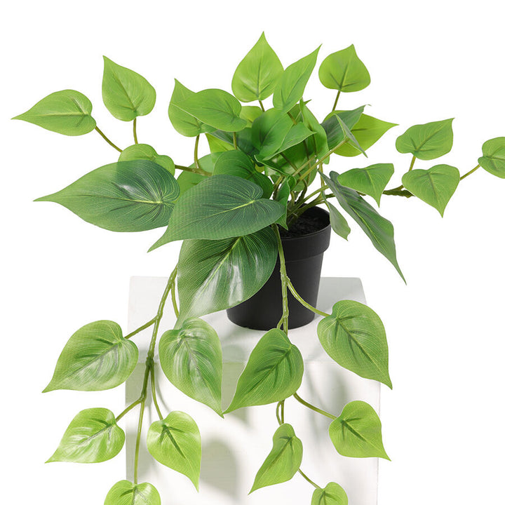 Willow &amp; Silk 35cm Potted Artificial Tranquil Hanging Pothos