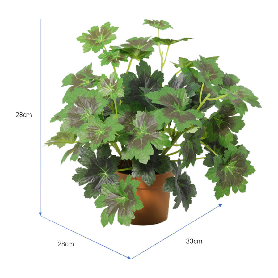 Willow &amp; Silk 28cm Potted Artificial Grape Leaf Plant
