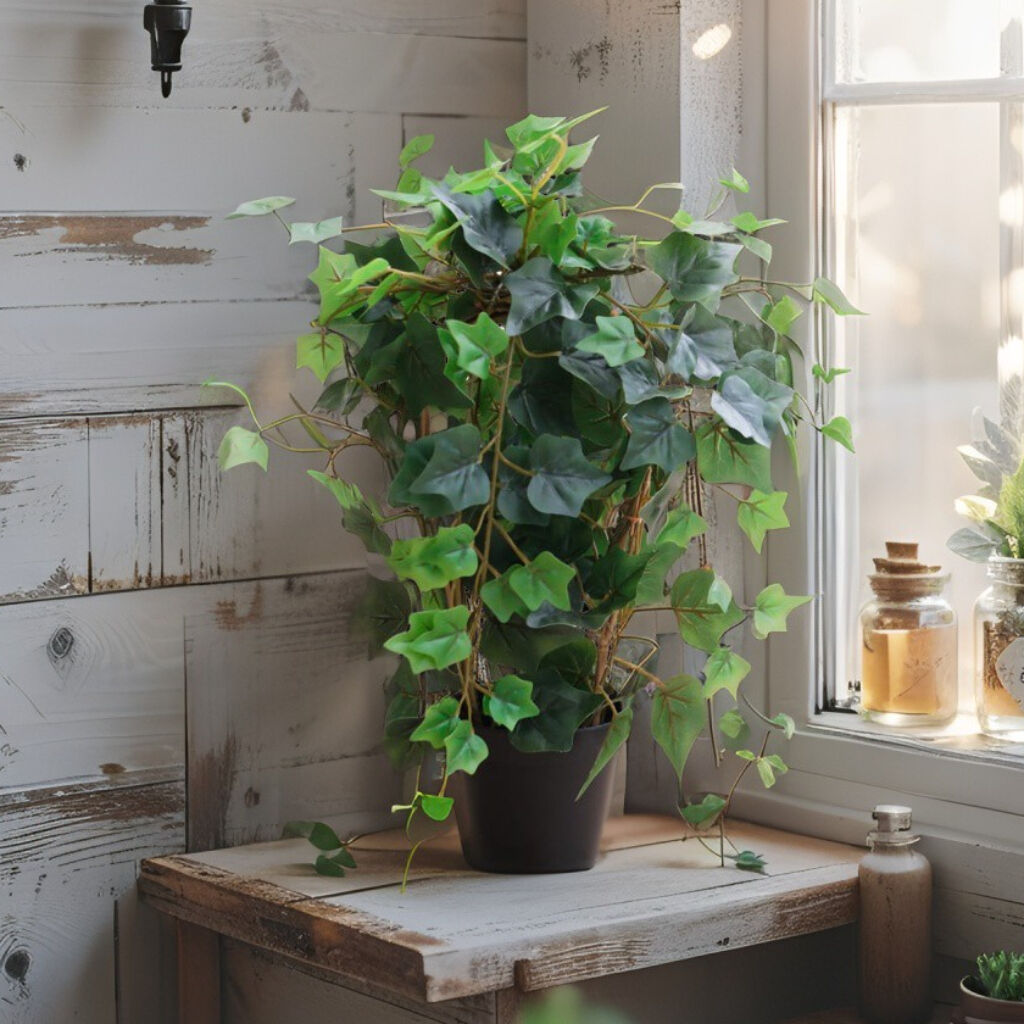 Willow &amp; Silk 43cm Potted Artificial Lush Ivy Plant