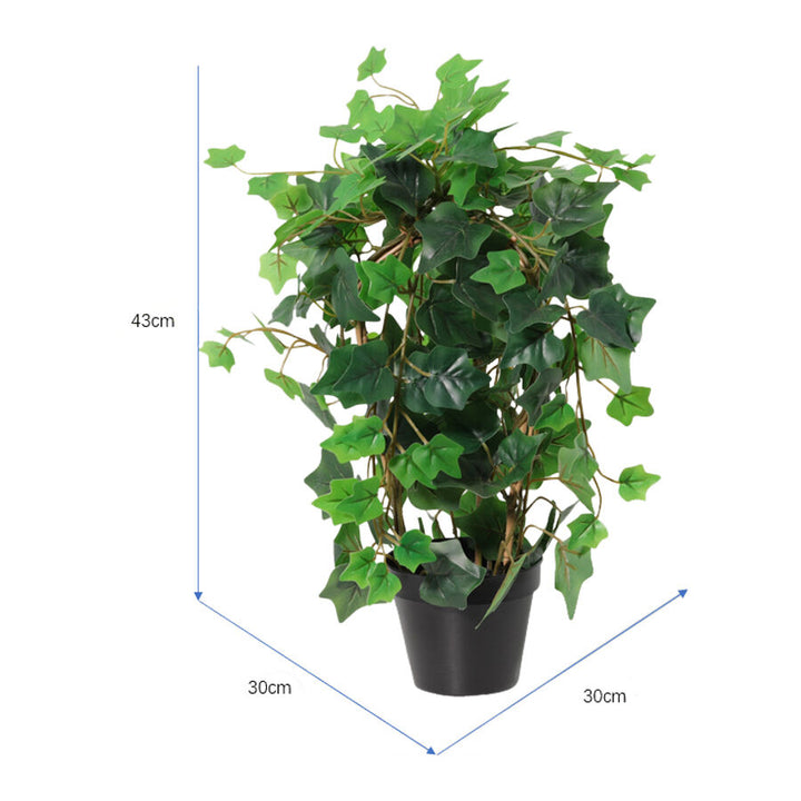 Willow &amp; Silk 43cm Potted Artificial Lush Ivy Plant