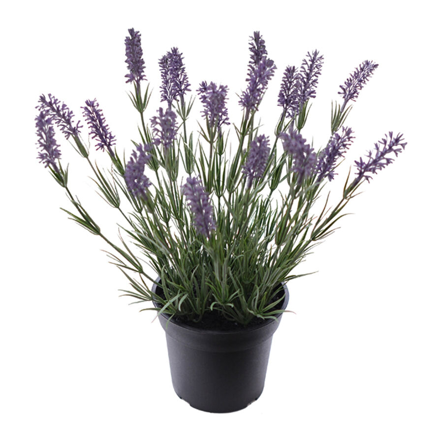 Willow &amp; Silk 40cm Potted Artificial Elegant Lavender Plant