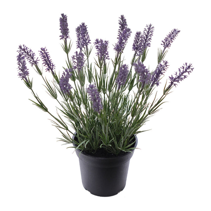 Willow &amp; Silk 40cm Potted Artificial Elegant Lavender Plant