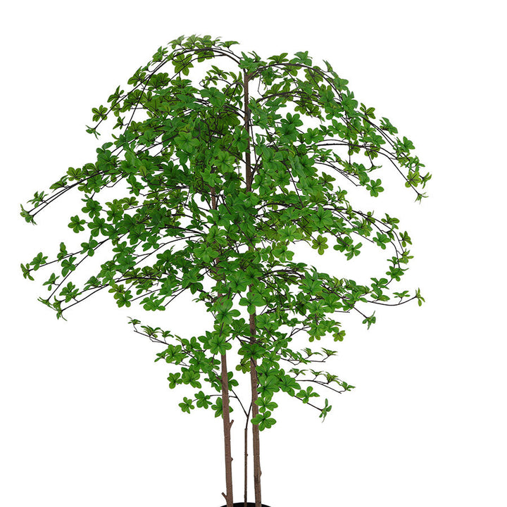 Willow &amp; Silk 193cm Potted Artificial Enkanthus Shrub/Pure Green Haven