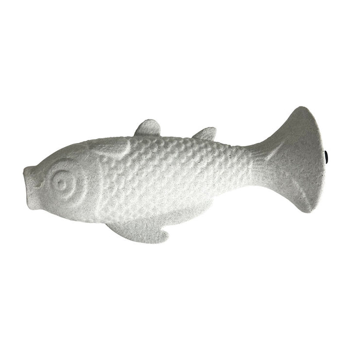 Willow &amp; Silk Ceramic 24cm Contemporary White Fish Vase/ Ornament/ Planter