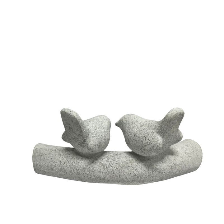 Willow &amp; Silk Contemporary 2 Birds On Branch Ornament 20x7x8.5cm