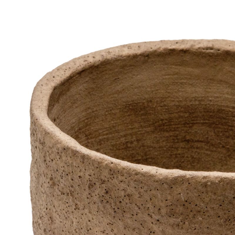 Willow &amp; Silk Set/3 Asst Curve- Base Planters w/Hole+ Plug 17x17x20cm