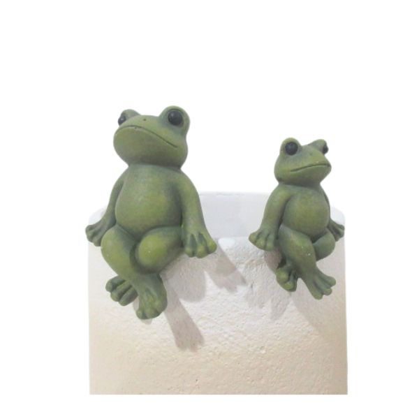 Willow &amp; Silk Jeremiah the Frog Pot Sitter Large 7 x 5 x 9.5 cm