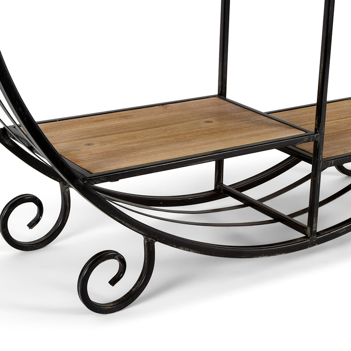 Willow &amp; Silk Metal 90cm Round 5-Shelf Floating Floor Rack/Organiser