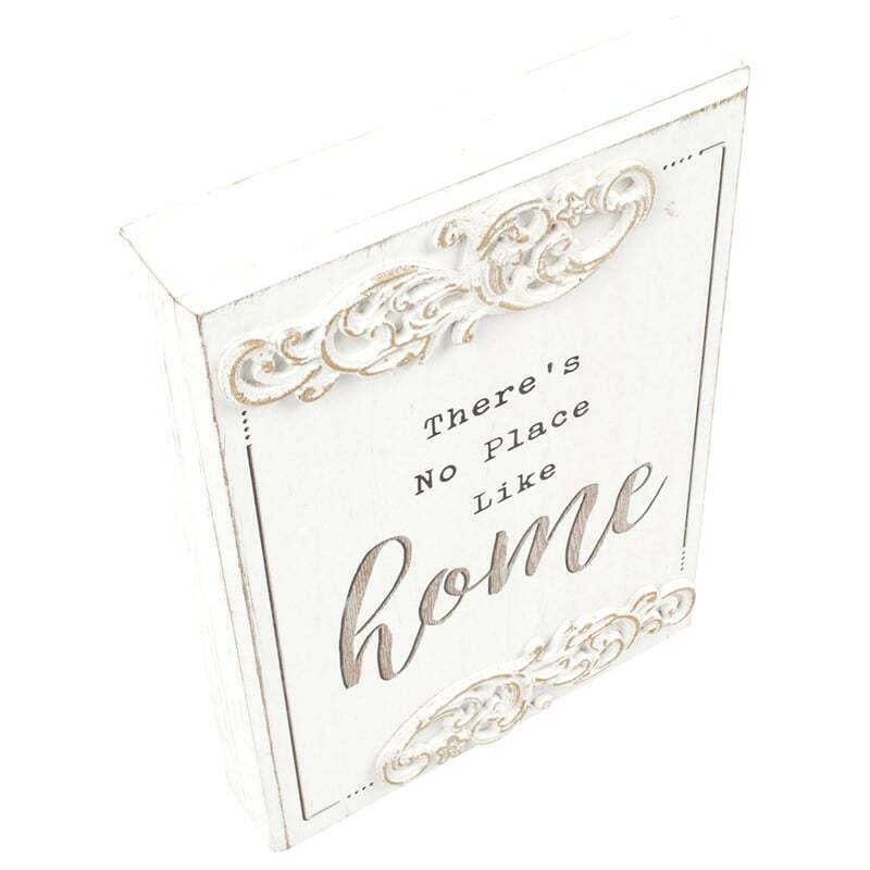 Willow &amp; Silk Plaque Sign 27.5cm White &