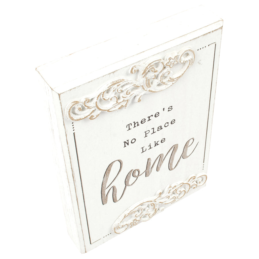 Willow &amp; Silk Plaque Sign 27.5cm White &