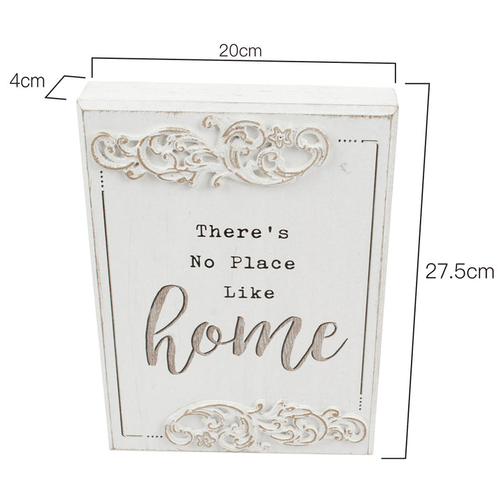 Willow &amp; Silk Plaque Sign 27.5cm White &
