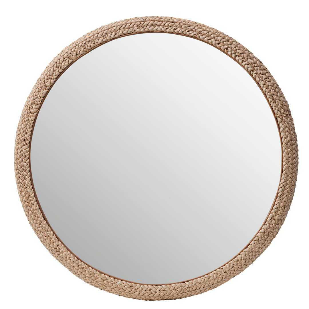 Willow &amp; Silk 70cm Round Mirror Woven 70*4*70