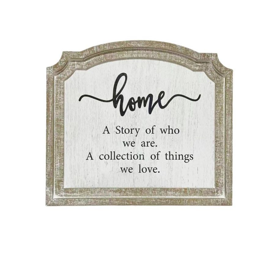 Willow &amp; Silk Wooden Home Wall Art 51*2*45