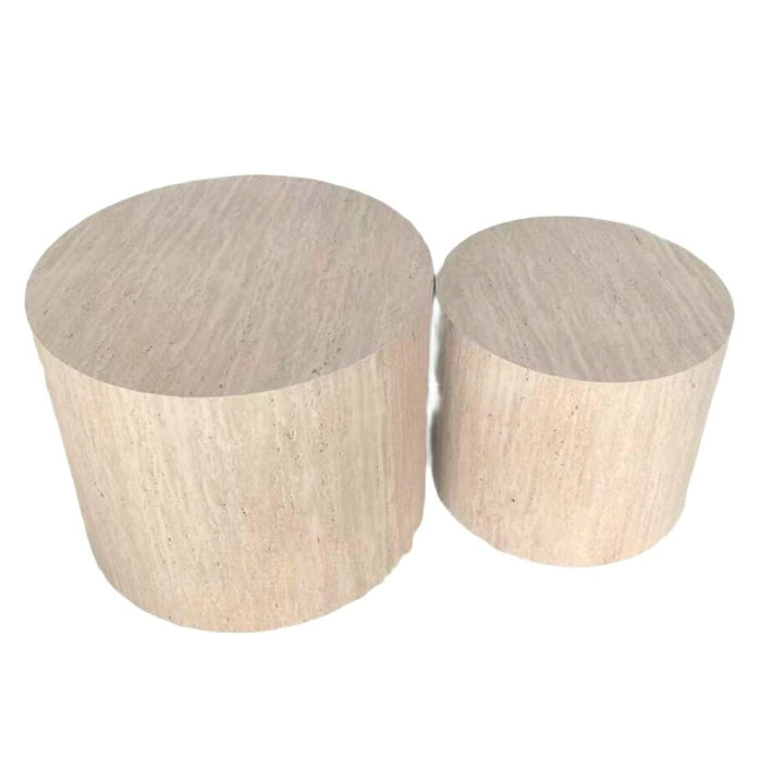 Willow &amp; Silk Set/2 Nested Round Display Pillars 48*38